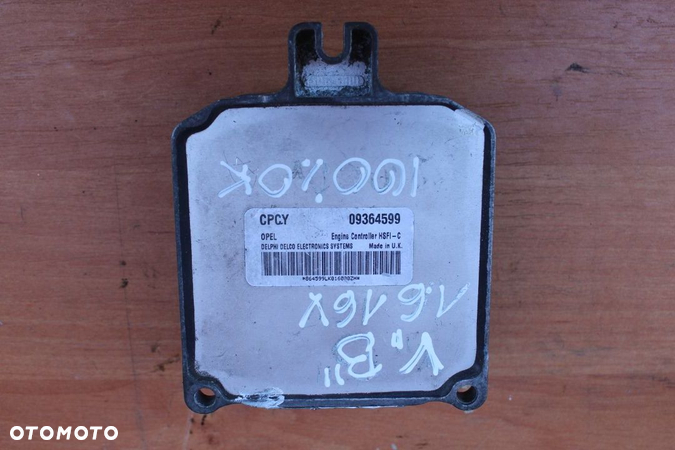 STEROWNIK KOMPUTER SILNIKA OPEL VECTRA B 1.6 16V X16XEL 09364599 CPCY - 1