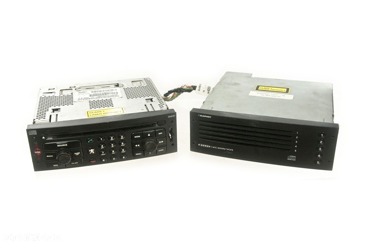 Radio fabryczne CD z GSM zmieniarka i kabel Peugeot 307 96527455XT - ORYGINAŁ komplet! - 1