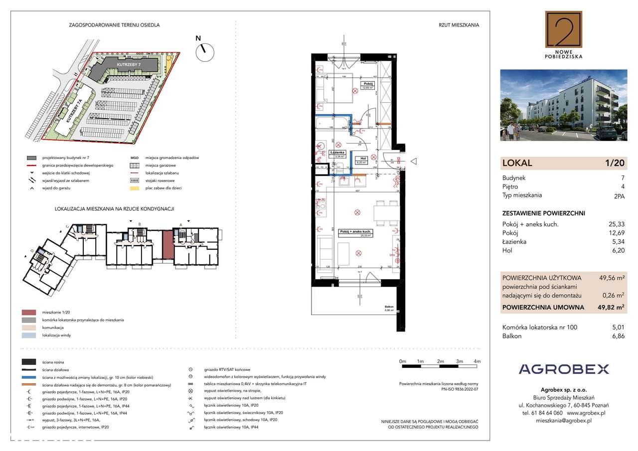 Nowe Pobiedziska 2 | mieszkanie 2-pok. | M1_20 - Pełny obrazek: 2/9