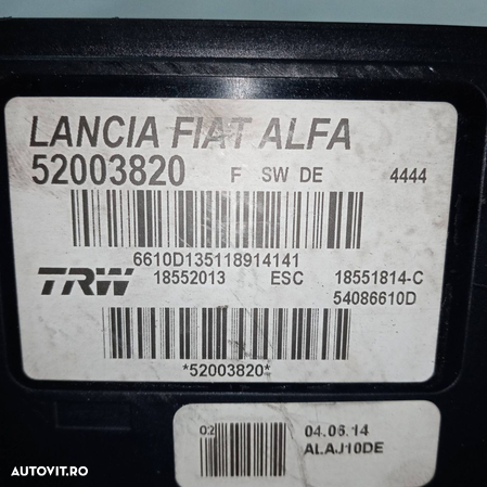 Pompa ABS Fiat 500L 1.6 D Multijet 2012-2021 | 52003820 | 18552013 | 18551814C | 54086610D - 4