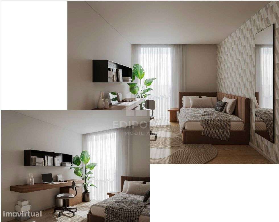 Fantástico apartamento T2+1 no Porto em condomínio de luxo- Paranhos,-4