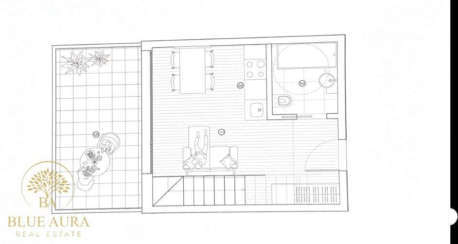 Apartamento T1 Duplex com Terraço e Piscina-3