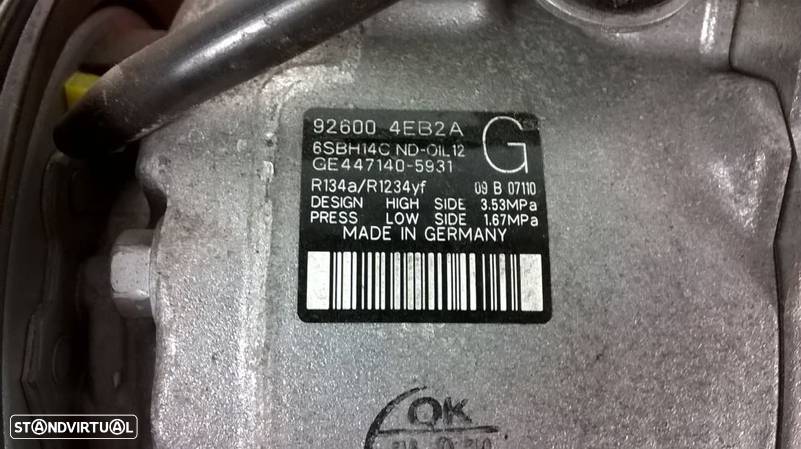 Compressor AC - 926004EB2A / 447140-5931 / 6SBH14CND [Nissan Qashqai] - 2