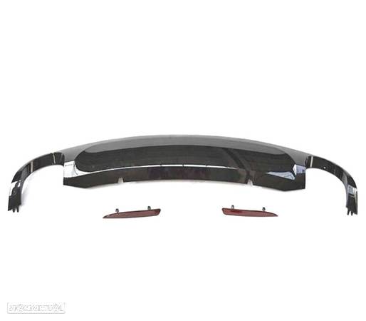 PARA-CHOQUES TRASEIRO LOOK R PARA VOLKSWAGEN VW SCIROCCO 08-14 COM PDC + DIFUSOR DUPLA SAIDA - 2