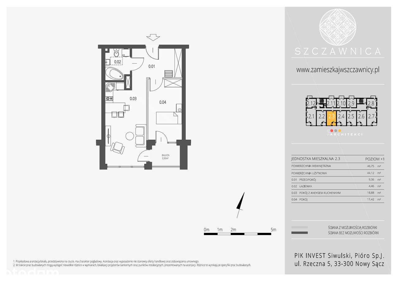 Szczawnica | apartament 2-pok. | 2_3 - Pełny obrazek: 2/7