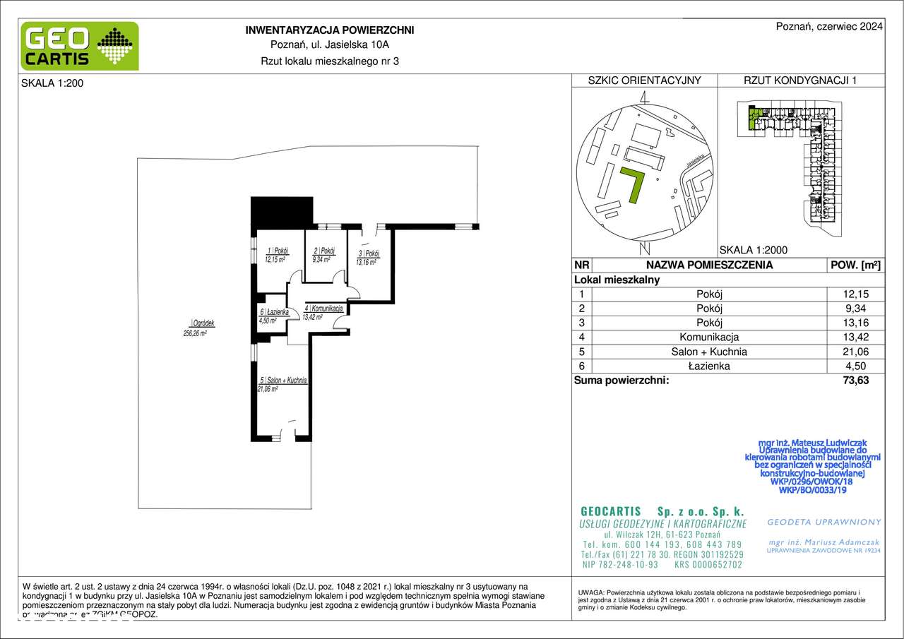 4-pokojowe mieszkanie 73m2 + ogródek Bezpośrednio - Pełny obrazek: 2/9