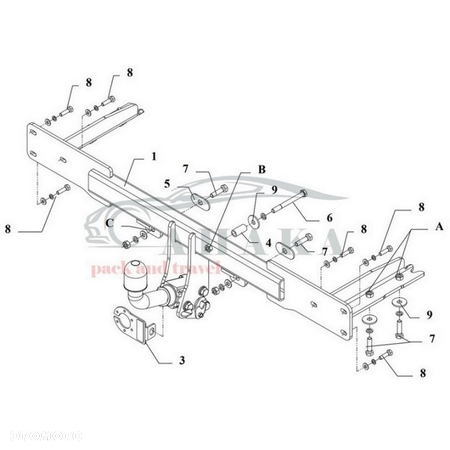 Hak Holowniczy Automat Do Kia Carnival Up 1997-1999 - 3