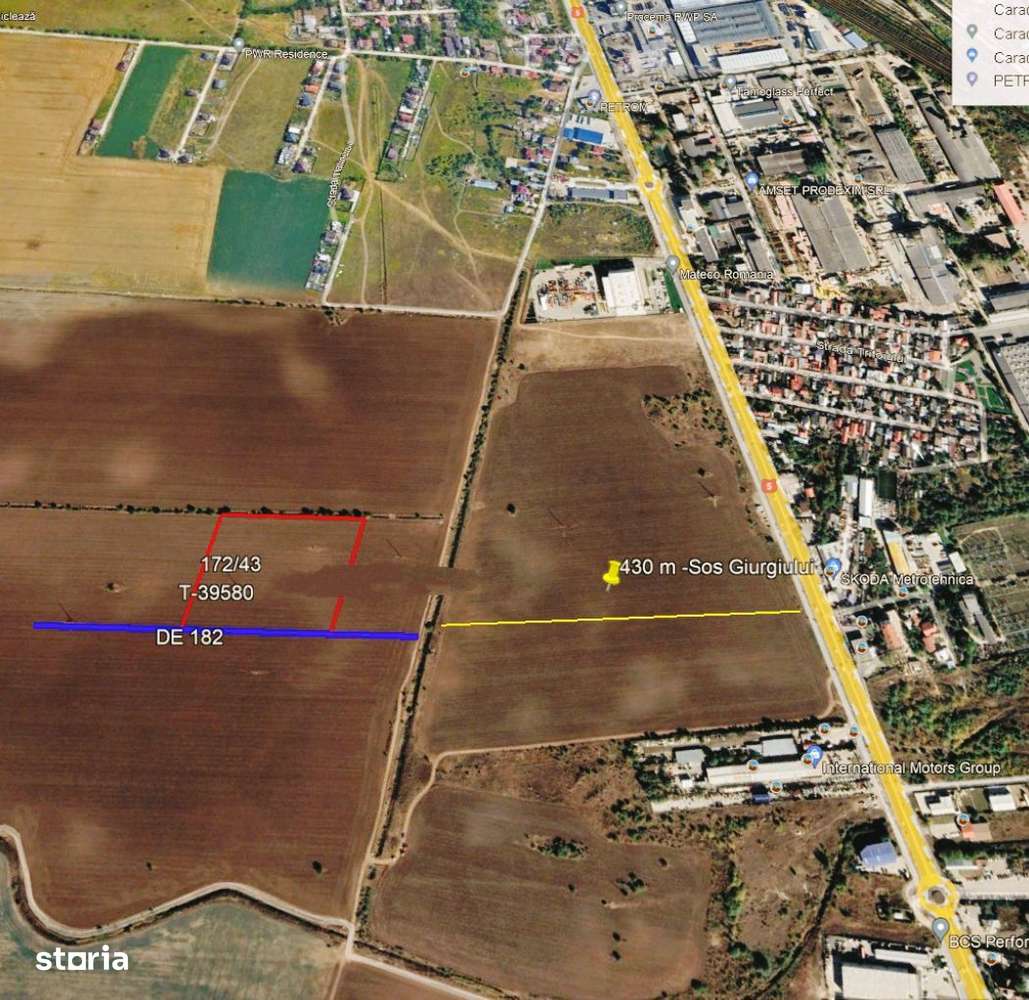 Teren intravilan Măgurele la 430m de sos Giurgiului - Imagine principală: 1/3
