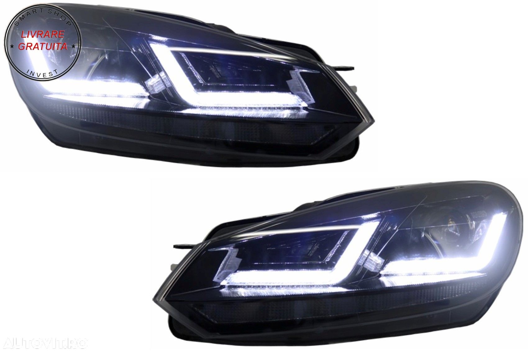 Faruri Osram LED VW Golf 6 VI (2008-2012) Black LEDriving Semnal Dinamic- livrare gratuita - 1