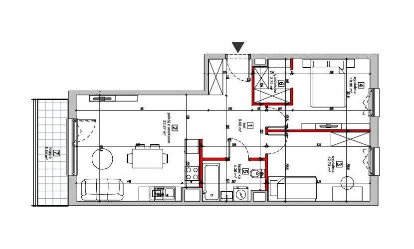 ul.POEMATU -mieszkanie 3-POKOJE z GARDEROBĄ Nie zwlekaj - zamieszkaj! - Pełny obrazek: 2/7