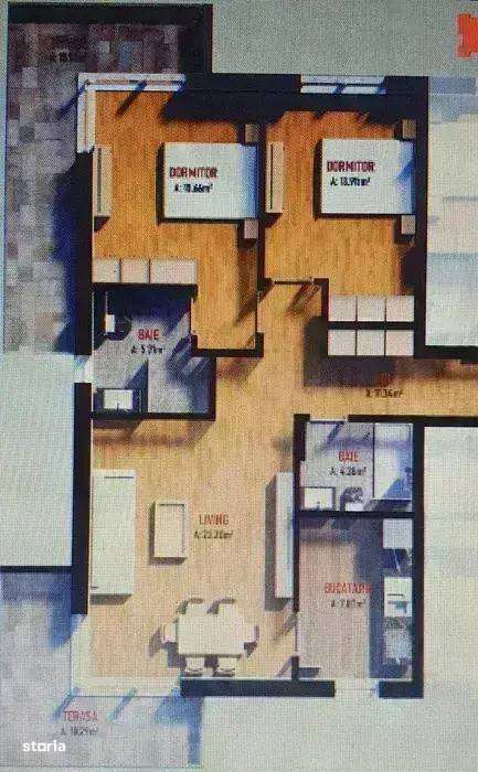 Apartamente De Vanzare 3 Camere Dobroiesti | Rate Dezvoltator - Imagine principală: 5/6