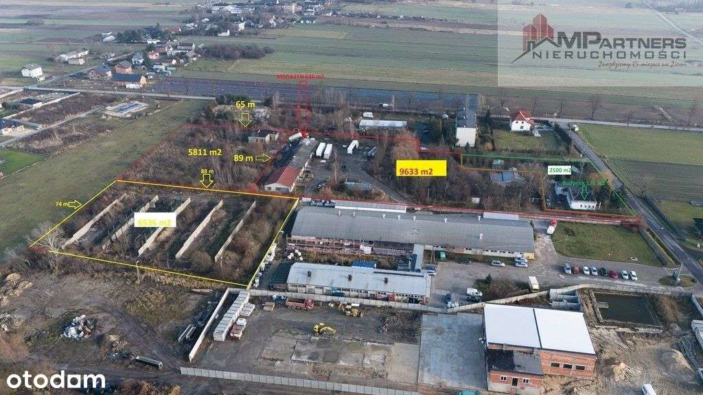 Działka inwestycyjna 15 444m2 z magazynem 646m2-0
