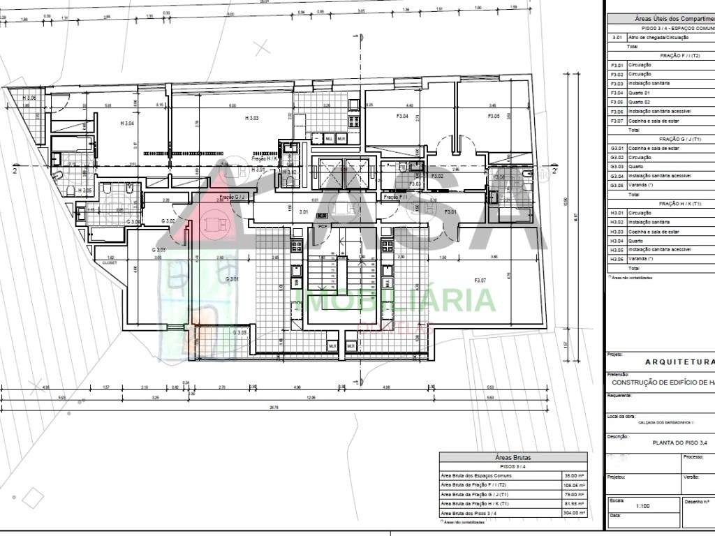 Terreno com Projeto para 15 Fogos + 16 Estacionamentos.-15