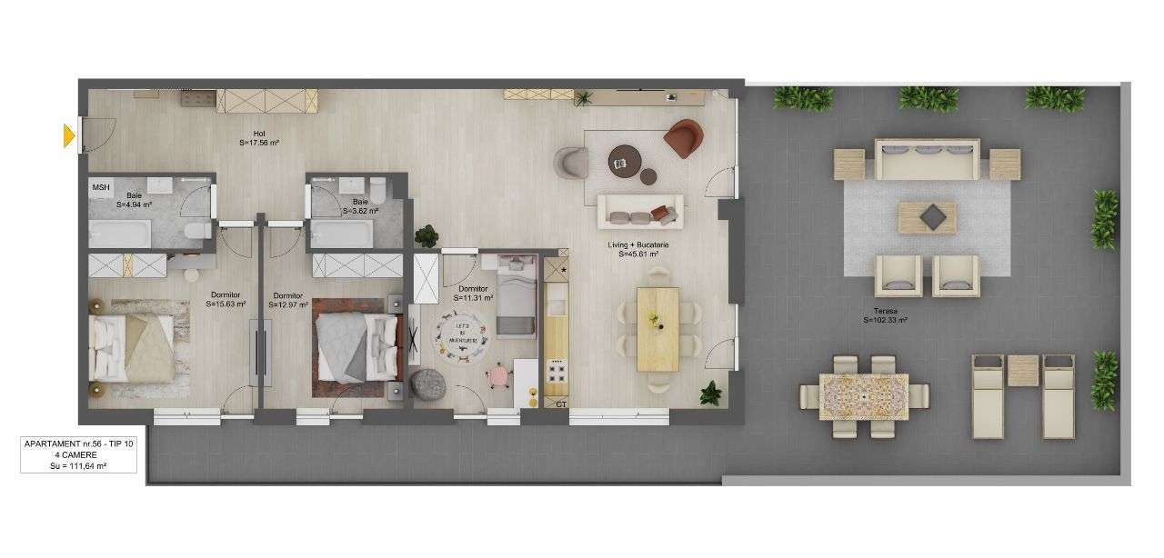 PENTHOUSE - Zona Doamna Stanca - Direct Dezvoltator - Imagine principală: 2/2