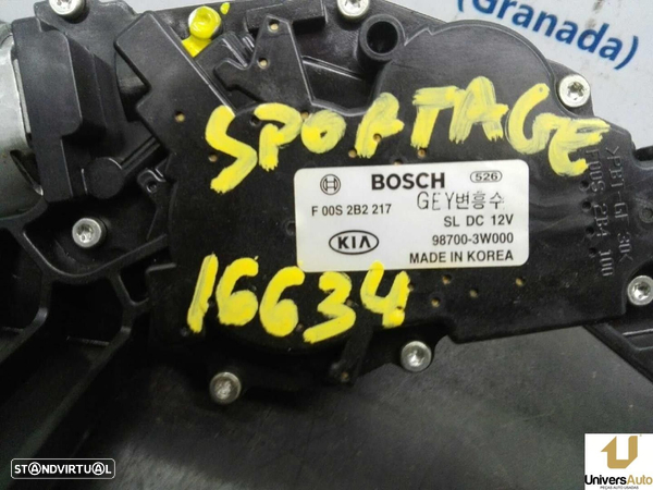 MOTOR LIMPA-VIDROS TRASEIRO KIA SPORTAGE 2011 -98700-3W000 - 3