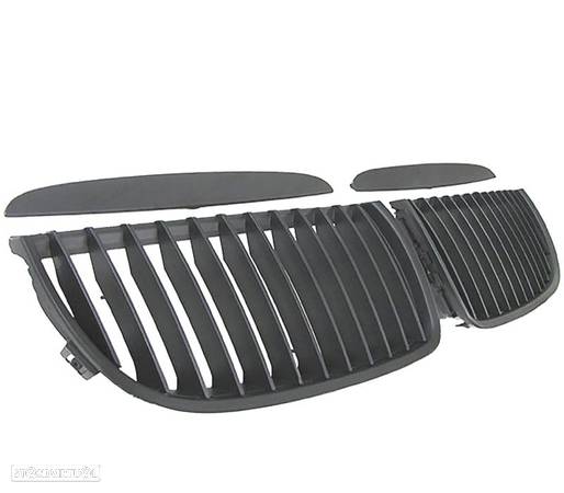 GRELHAS FRONTAIS PARA BMW E90 E91 05-08 LOOK PRETO MATT - 2