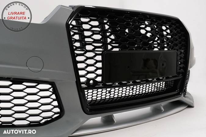 Bara Fata cu Grila Centrala Audi A6 C7 4G Facelift (2015-2018) RS6 Design- livrare gratuita - 8