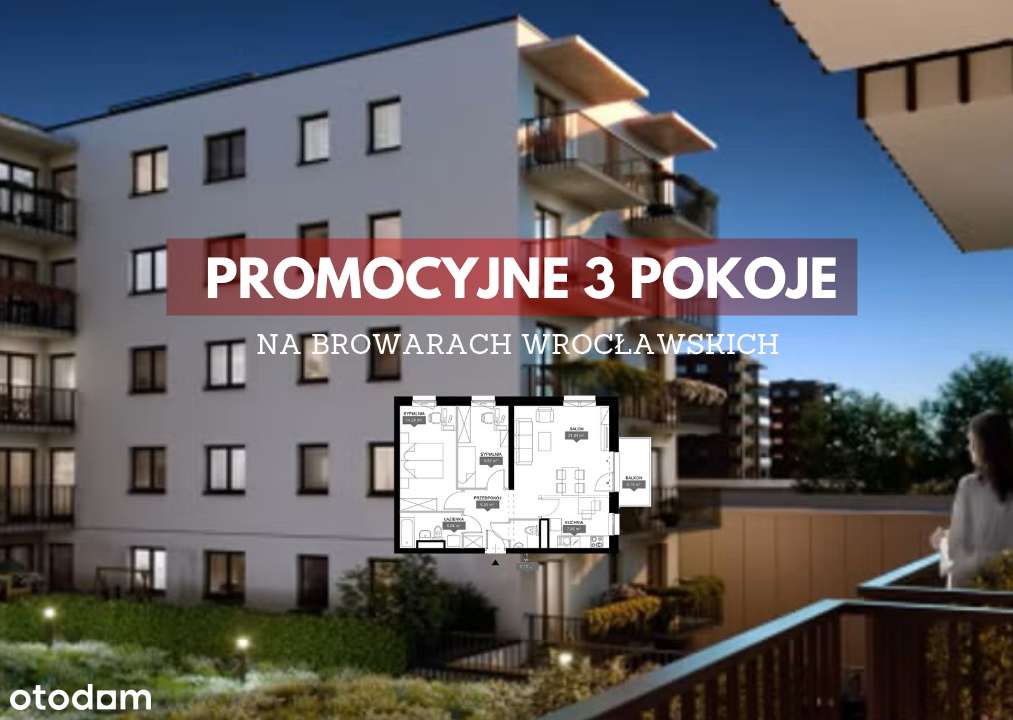 PROMOCJA / Piękne M3 + osobna kuchnia / Zostaw wiadomość!-0