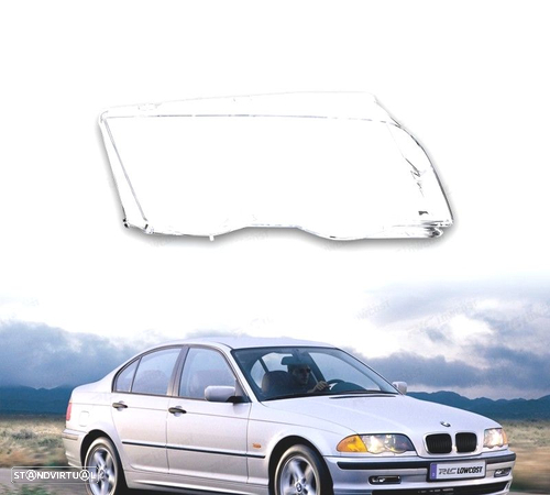 VIDRO FARÓL OPTICA FRONTAL DIREITA PARA BMW E46 BERLINA TOURING 98-01 - 1