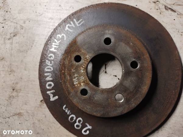 FORD mondeo MK3  tarcza hamulcowa 275mm  tyl 280mm - 2