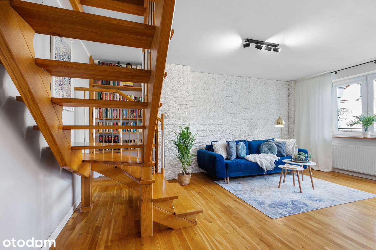 Wyjątkowe dwupoziomowe mieszkanie z balkonem! | strych do aranżacji-11