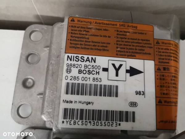 MODUŁ SENSOR PODUSZEK AIR BAG NISSAN NAVARA MICRA - 3