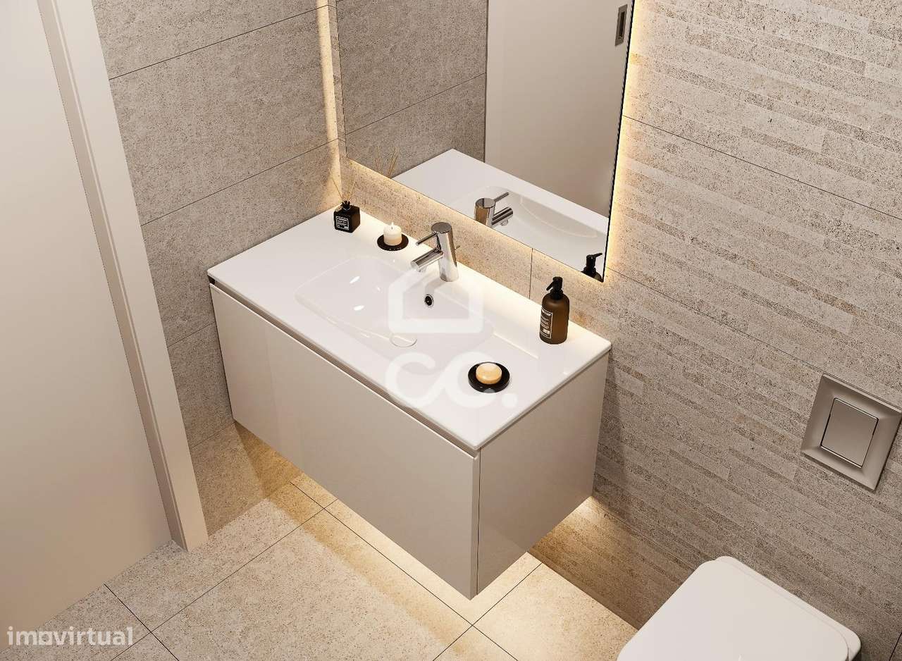 Moradia T4 nova, com jardim e terraço, em condomínio privativo com pis-38