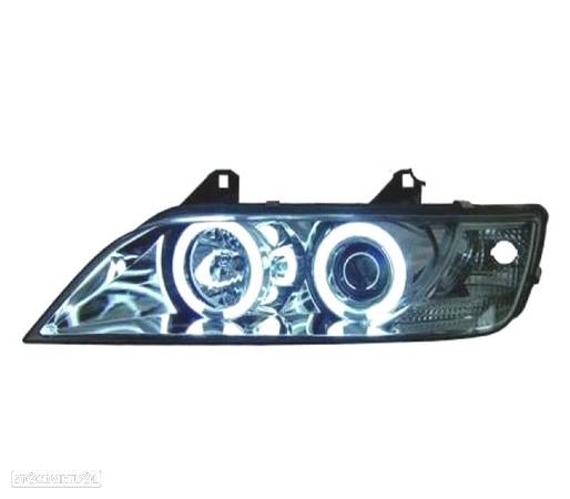 FARÓIS ANGEL EYES CCFL PARA BMW Z3 96-02 FUNDO CROMADO - 2