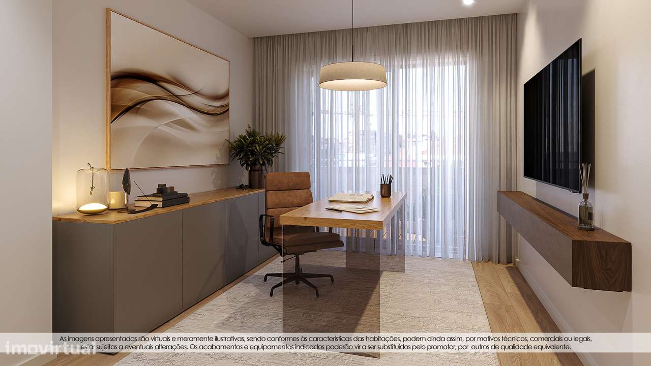 Apartamento T1 novo c/luar garagem no Porto (Antas)-8