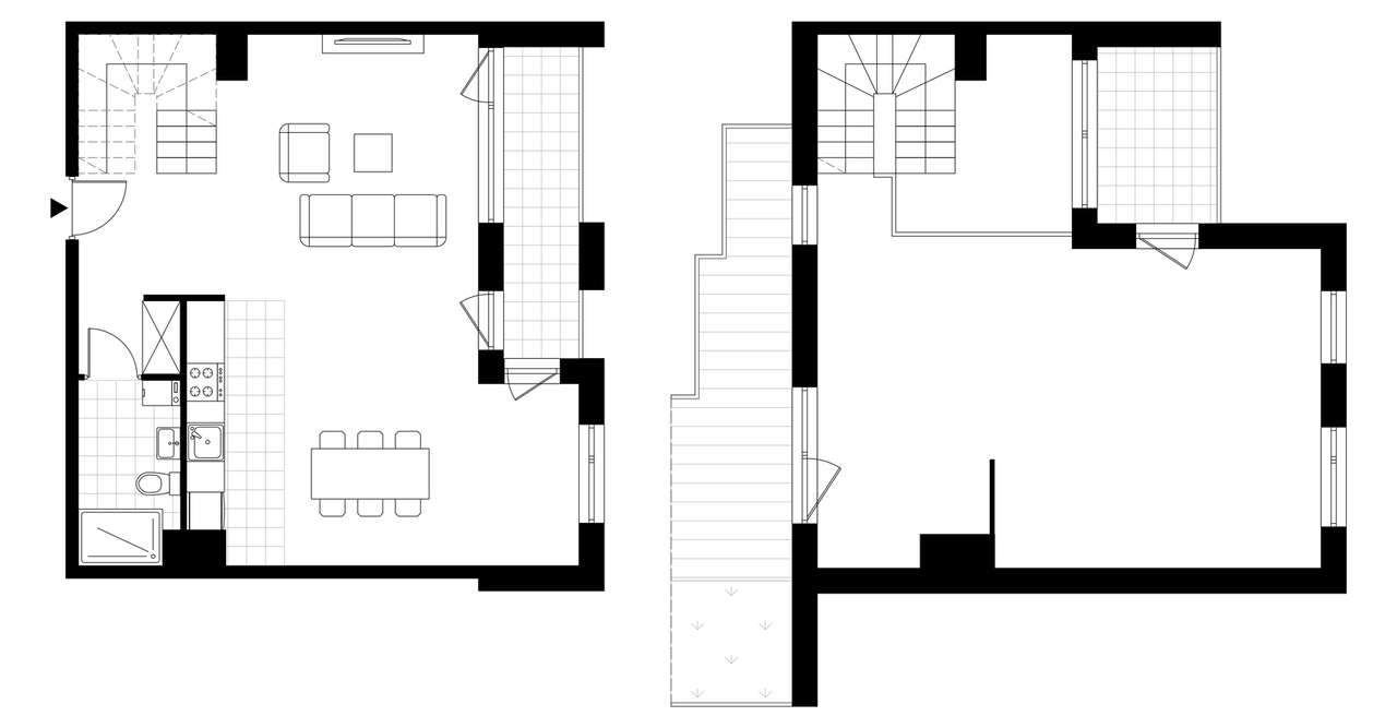 1-pokojowe mieszkanie 95m2 + 3 tarasy Bezpośrednio - Pełny obrazek: 4/9
