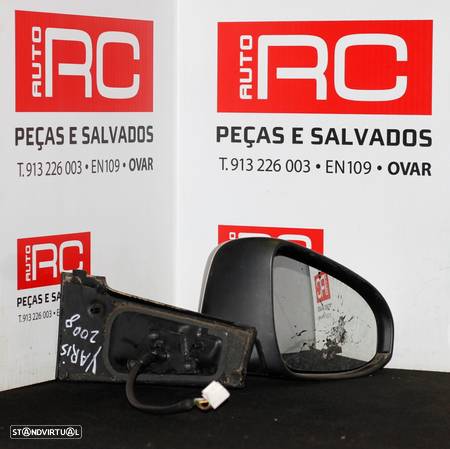 ESPELHO RETROVISOR ESQUERDO TOYOTA YARIS (VIDRO PARTIDO) - 1