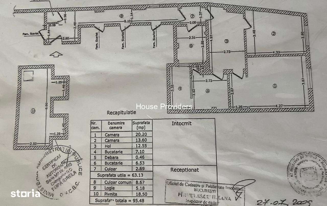Apartament 3 camere | Boxă 19 mp | Vilă Interbelica | Mihai Eminescu-1