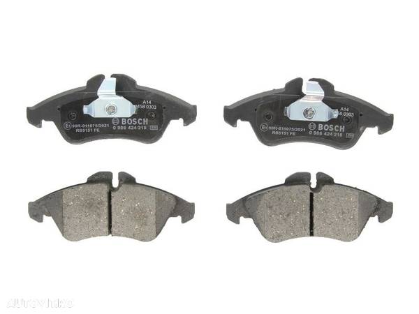 Set placute frana, disc fata BOSCH Volkswagen LT 28-35 II, LT 28-46 II 2.5D 1996 - 2006 COD: 0 986 424 218 Piesa Noua - 1