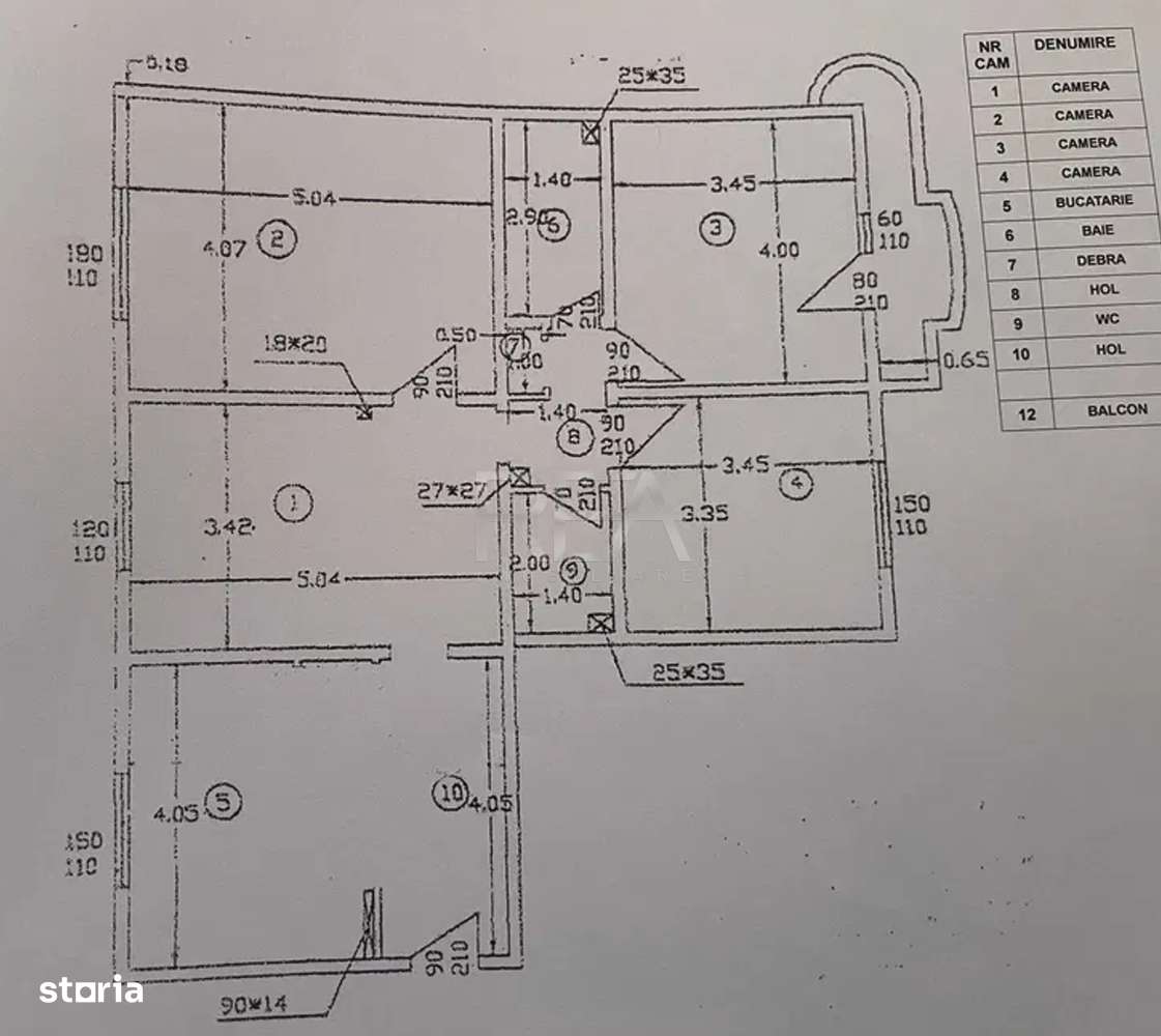 4 camere Vitan, inst. schimb., parcare, et. 4, an 1992, metrou, 96 mp