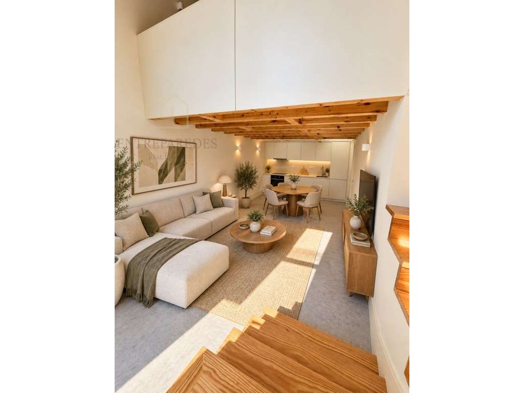 LOFT T1 com mezzanine e jardim para comprar em Cedofeita, Porto-8