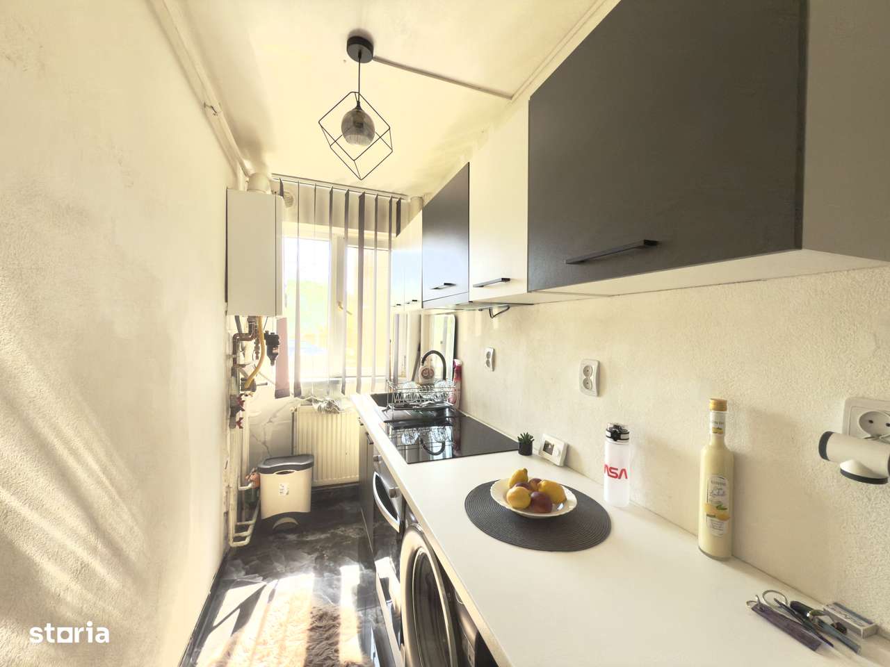 Ap. 2 camere , amenajat , centrala pe gaz, parter - Lunei-4