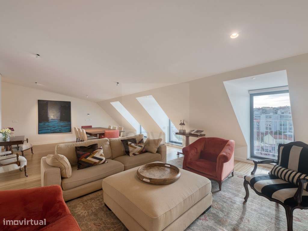 Penthouse T3 com vista rio, na Graça, em Lisboa - Grande imagem: 5/34