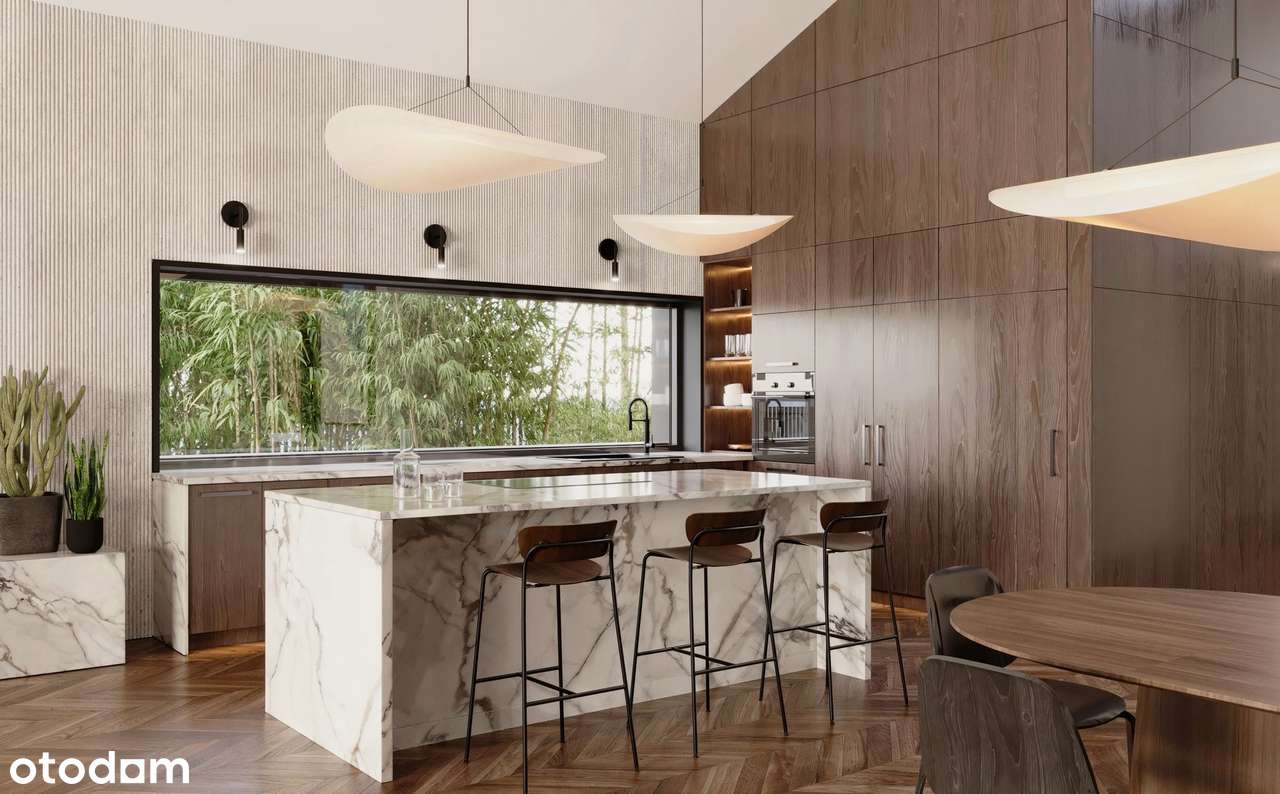 Nowoczesny dom parterowy | Józefów | piwnica | budynek gosp.-5