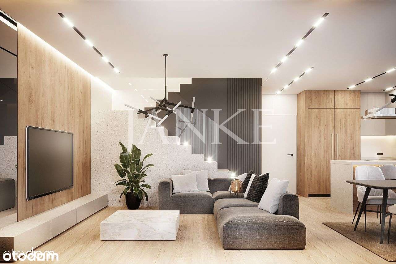 bez skosów/ DUŻY SALON/ kominek/ ogrz. podłogowe /światłowód - Pełny obrazek: 5/17