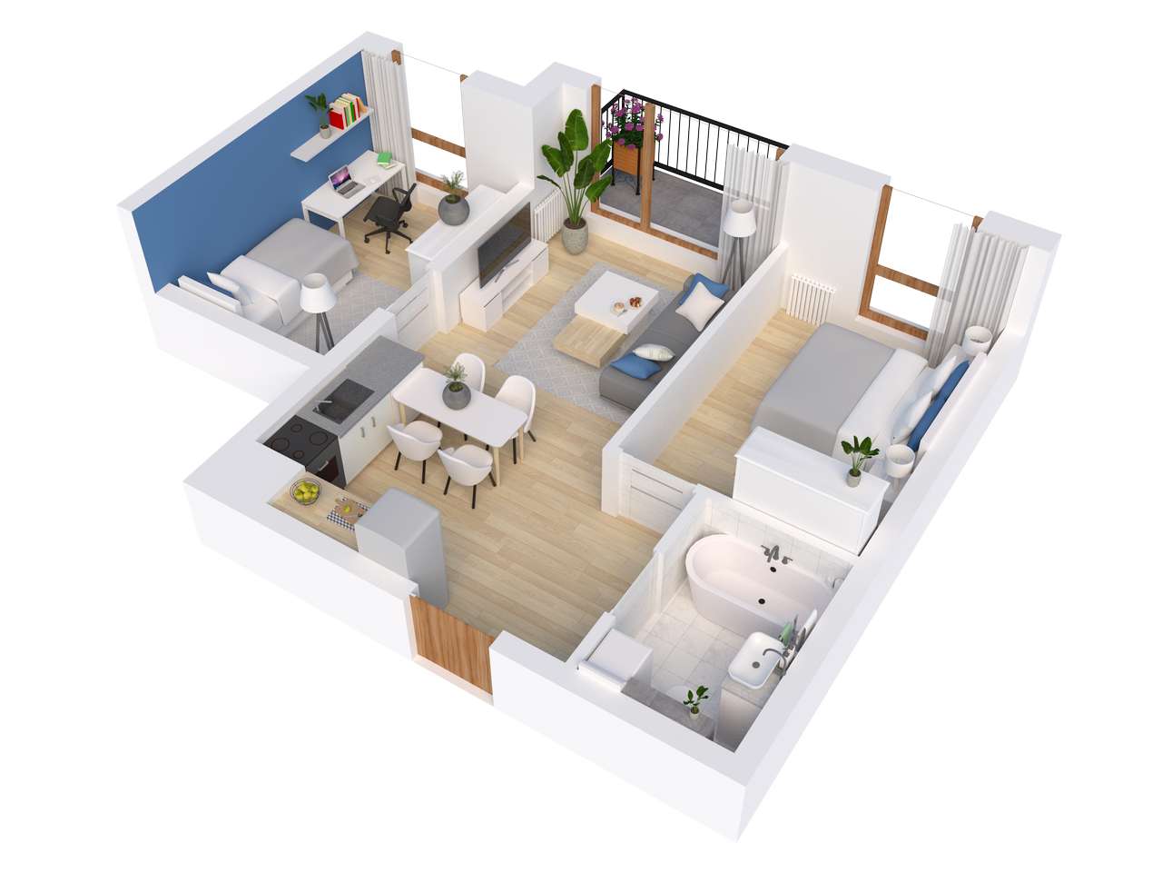 Mieszkanie Zielone Błonia Rumia Etap III - Pełny obrazek: 2/7