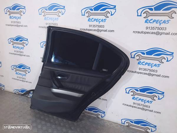 PORTA PORTAS TRASEIRA TRÁS DIREITA BMW SERIE 3 E90 SEDAN CARRO 41007203648 7203648 FECHO ELEVADOR MOTOR PUXADOR VIDRO - 7