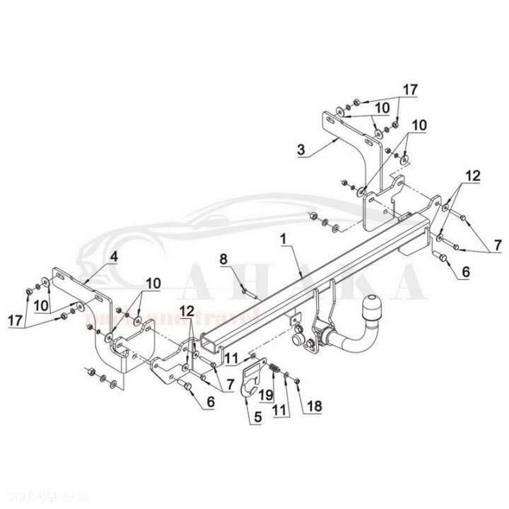 Hak Holowniczy Automat Do Citroen C4 Grand Picasso 2013-2018 - 3