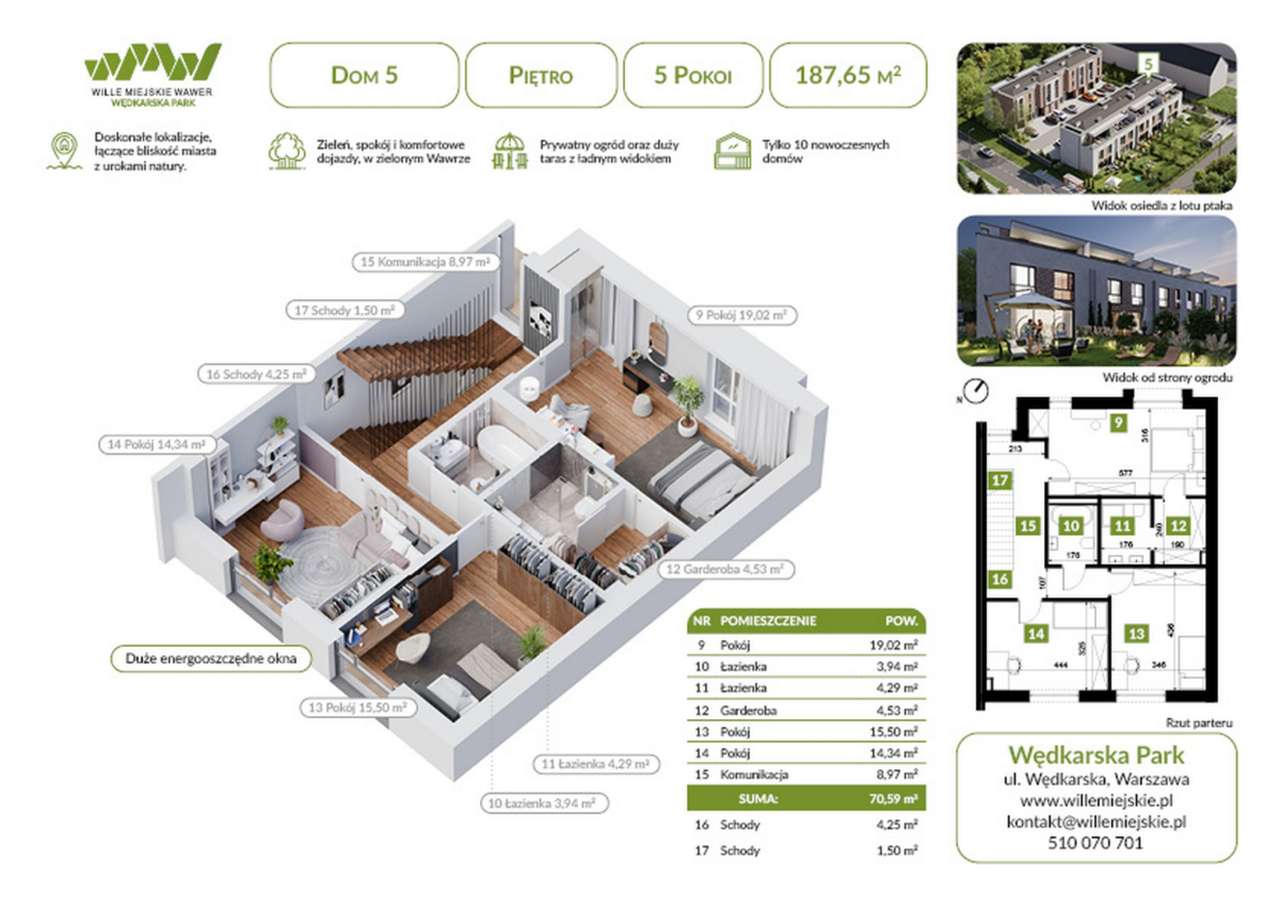 5-pokojowy dom 187m2 + ogródek Bez Pośredników - Pełny obrazek: 2/7