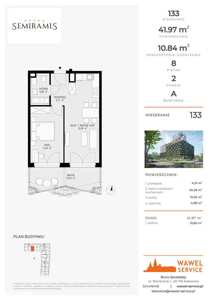 Semiramis | mieszkanie 2-pok. | 133 - Pełny obrazek: 2/7