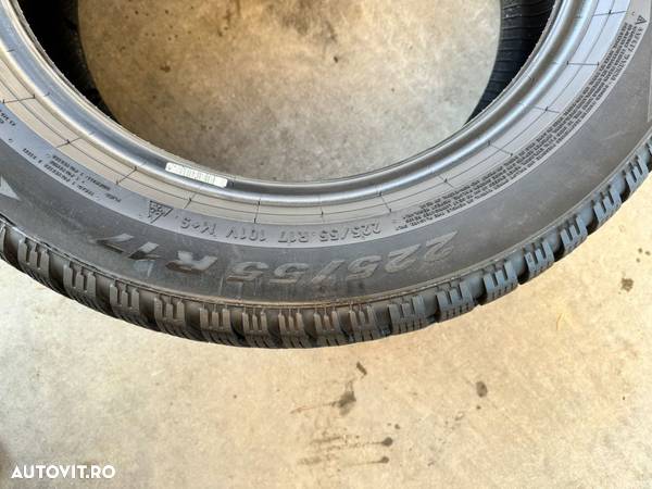 vând 2 anvelope 225/55/17 pirelli de iarnă ca noi - 5