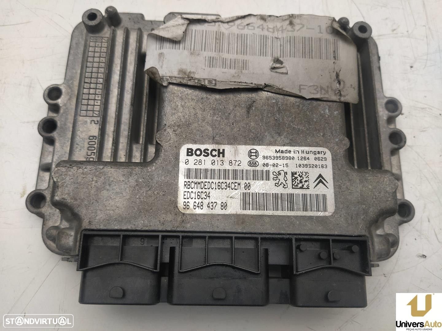 CENTRALINA MOTOR UCE PEUGEOT 207 2008 -0281013872 - 2