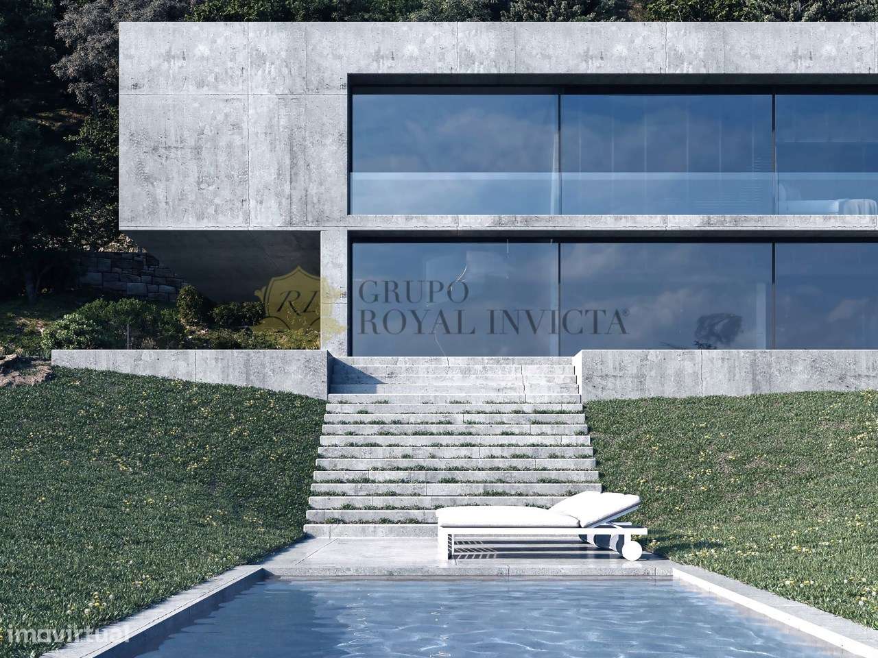 Terreno com Projeto Aprovado para Moradia V4 com Piscina – Vista Deslu - Grande imagem: 5/28