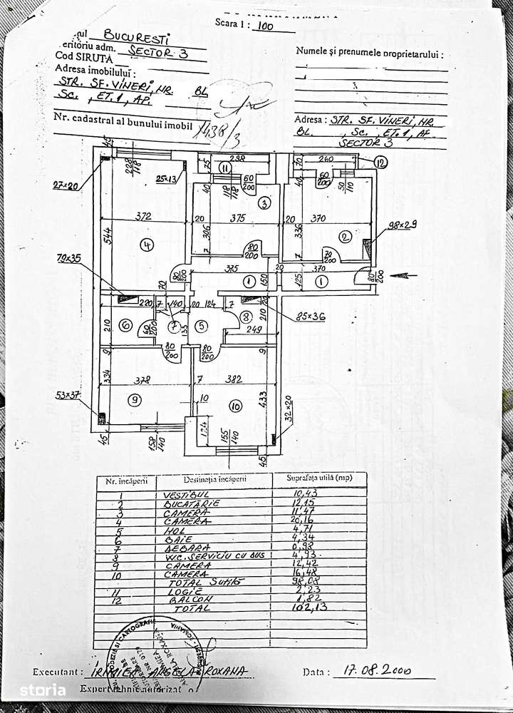 Vanzare Apartament 4 camere - decomandat 102 MP- bloc MONOLIT - UNIRII-13