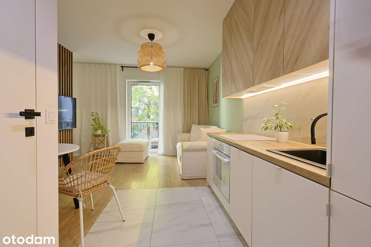 Kawalerka z sypialnią, 31,76m2, garaż, balkon, ul. Grabiszyńska-3