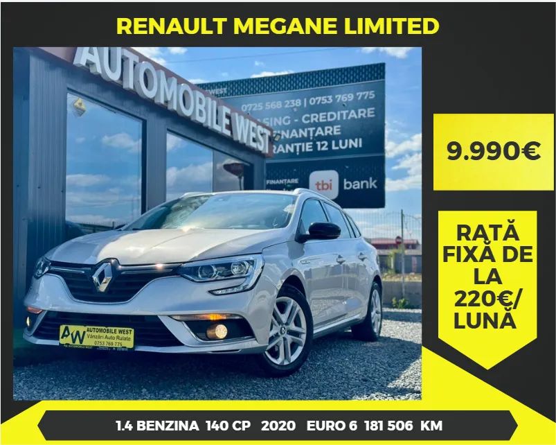 Renault Megane IV [2016 - Prezent] TCe 140 GPF LIMITED 2020